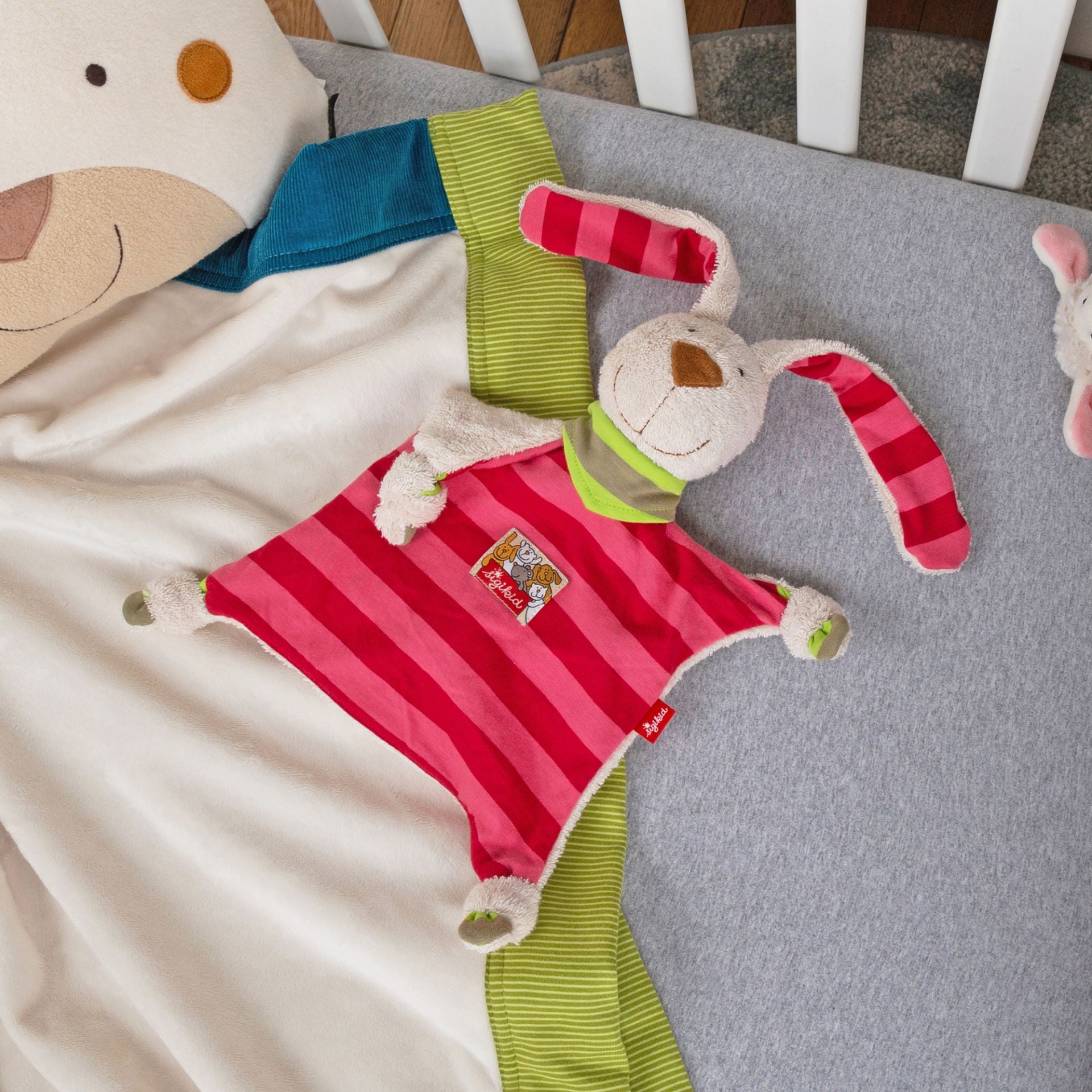 Doudou coniglio rosa spugna/cotone Sigikid
