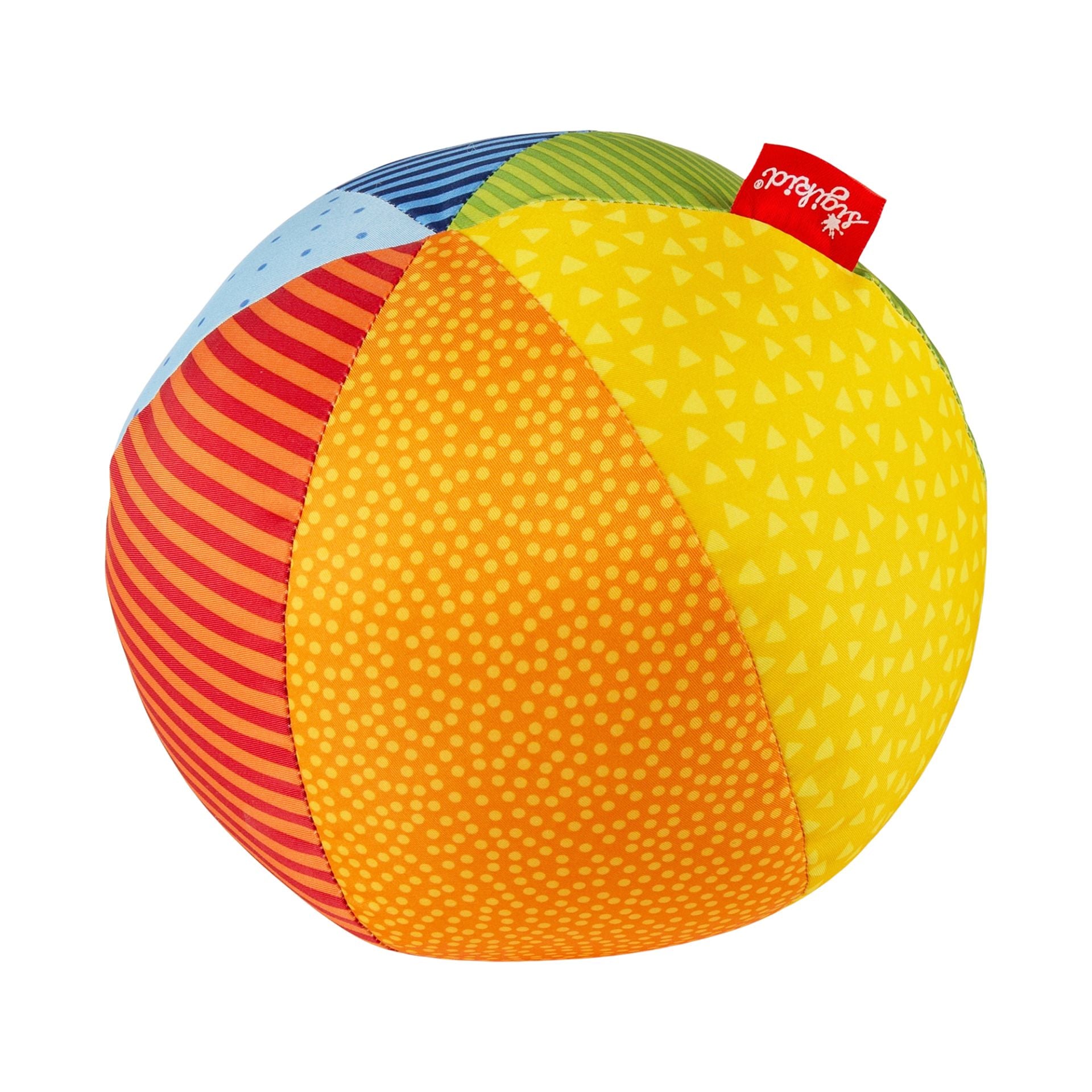 Palla morbida di stoffa arcobaleno 18 cm Sigikid