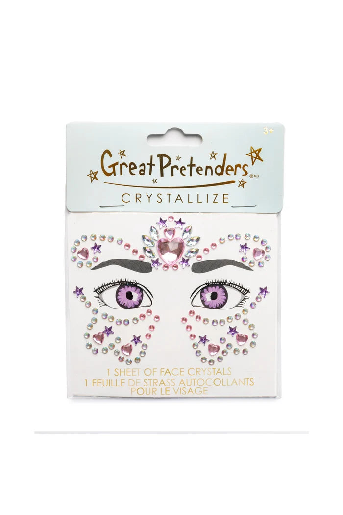 Foglio Cristalli per Viso - Principessa Farfalla (3 pz) Great Pretenders