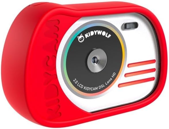 Fotocamera waterproof rossa Kidywolf