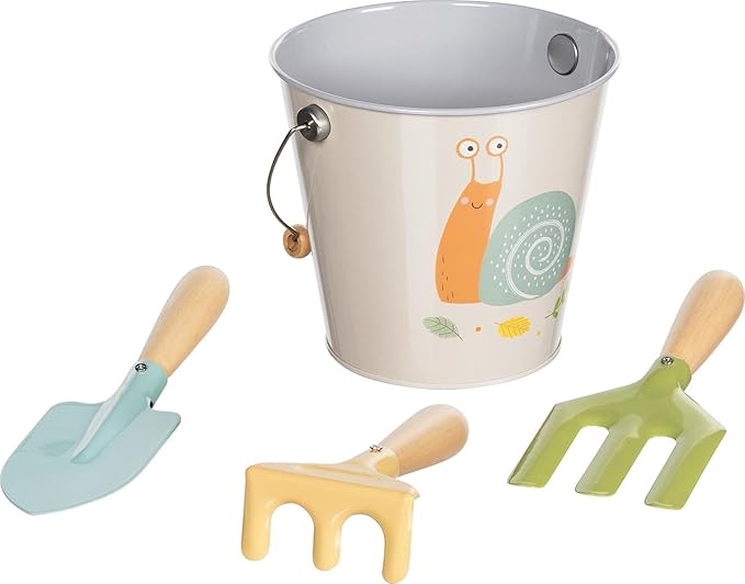 Secchiello con utensili da giardino Goki