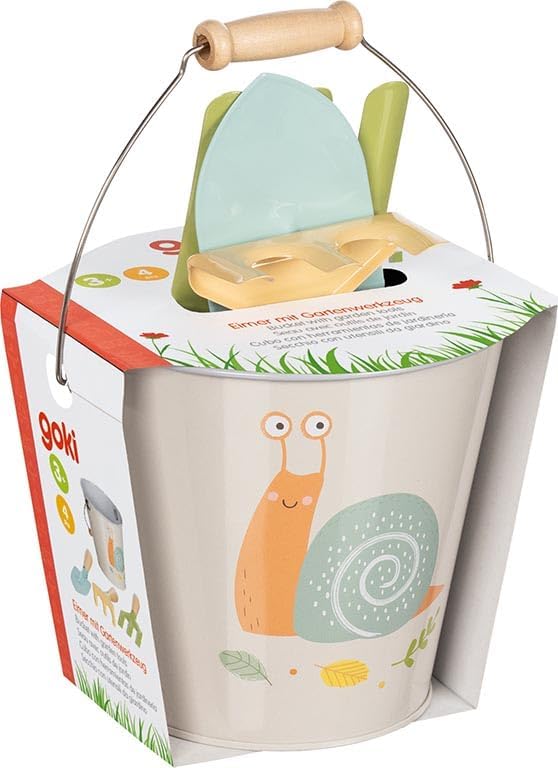 Secchiello con utensili da giardino Goki