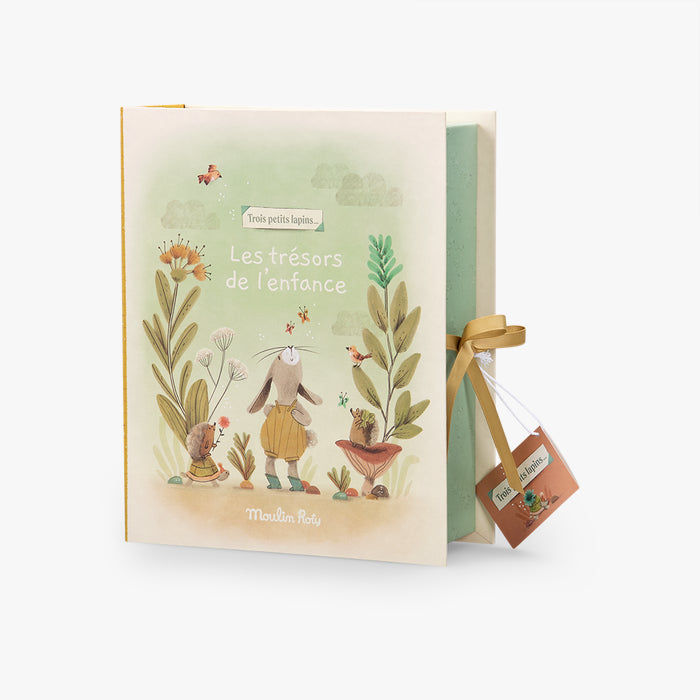 Cofanetto dei ricordi di nascita in italiano Trois Petits Lapins - Moulin Roty