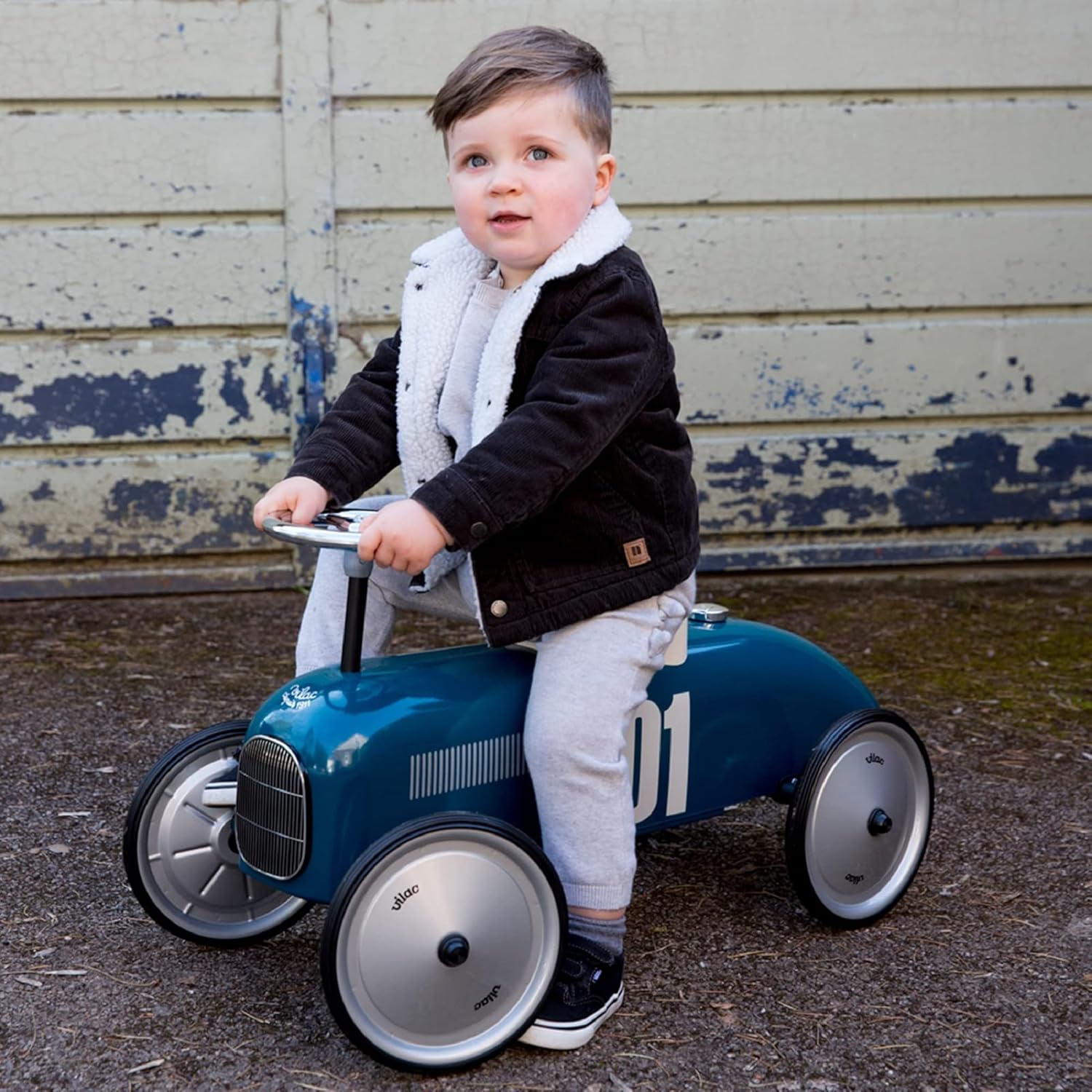 Auto vintage blu Vilac 1+