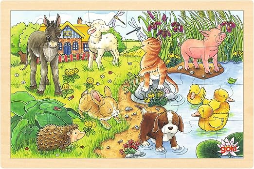 Puzzle in pezzi legno 24