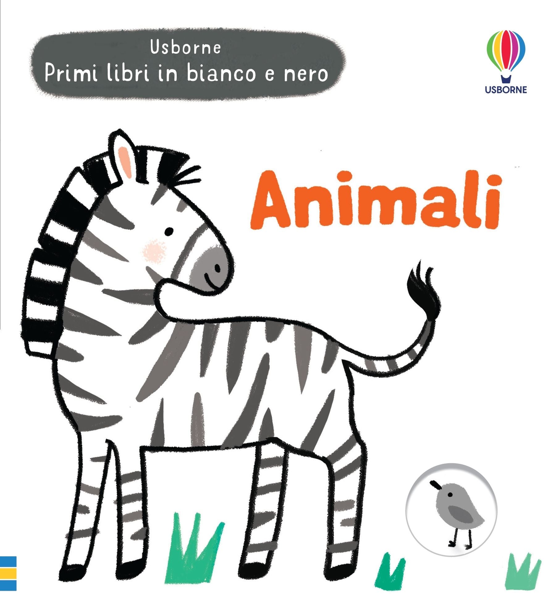 Animali - Libro in bianco nero per neonati 0+