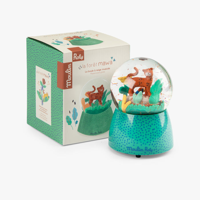 Sfera di neve musicale La foresta Mawa - Moulin Roty