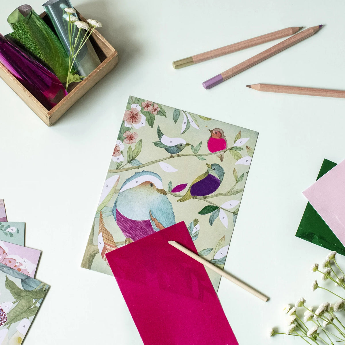 Carte fantastiche da decorare Les Rosalies - Moulin Roty