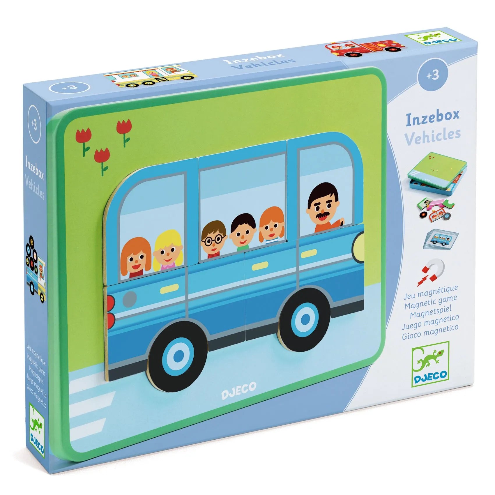 Inzebox Vehicles Gioco magnetico Djeco