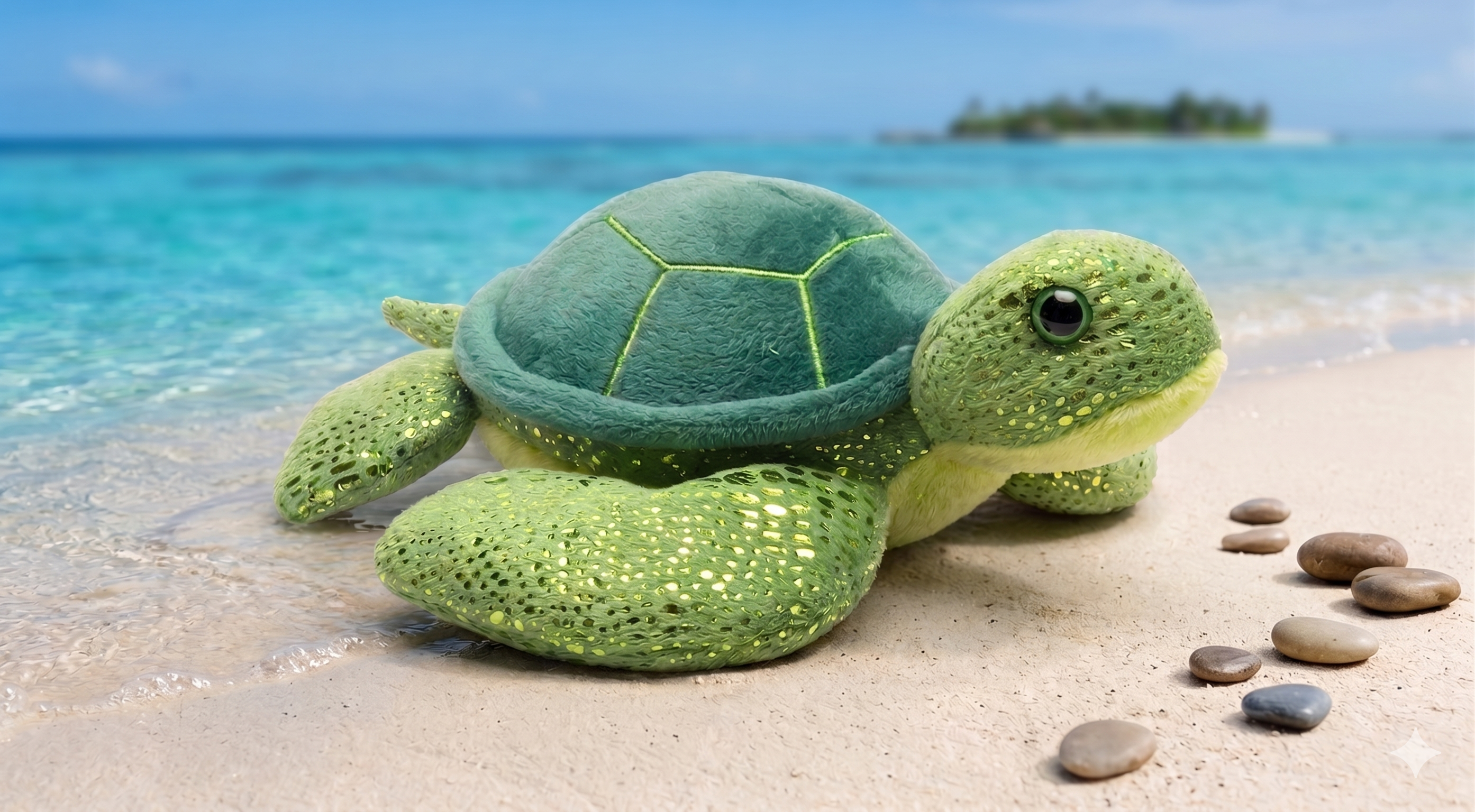 HUG'EMS: sea turtle green
