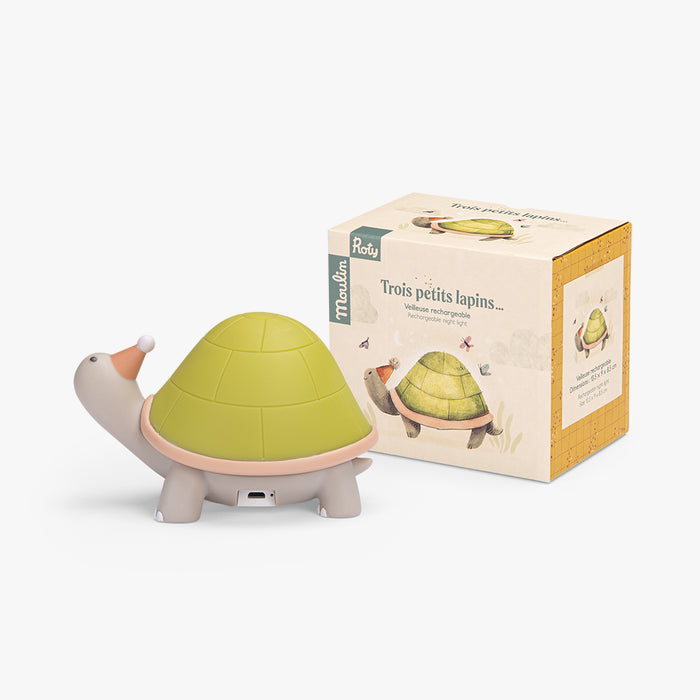 Luce notturna tartaruga ricaricabile USB Trois Petits Lapins - Moulin Roty