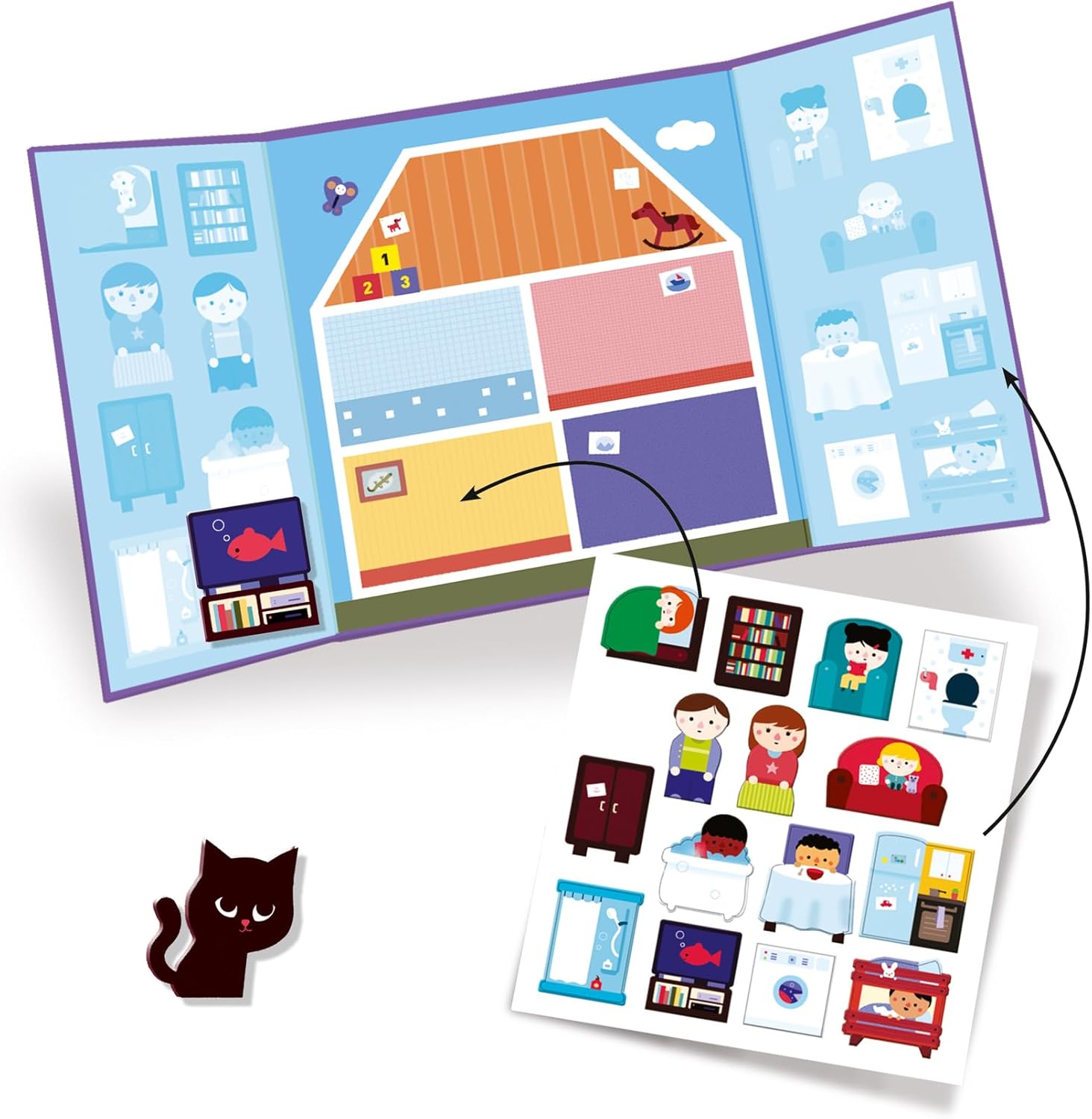 Crea con gli stickers- Casa Djeco