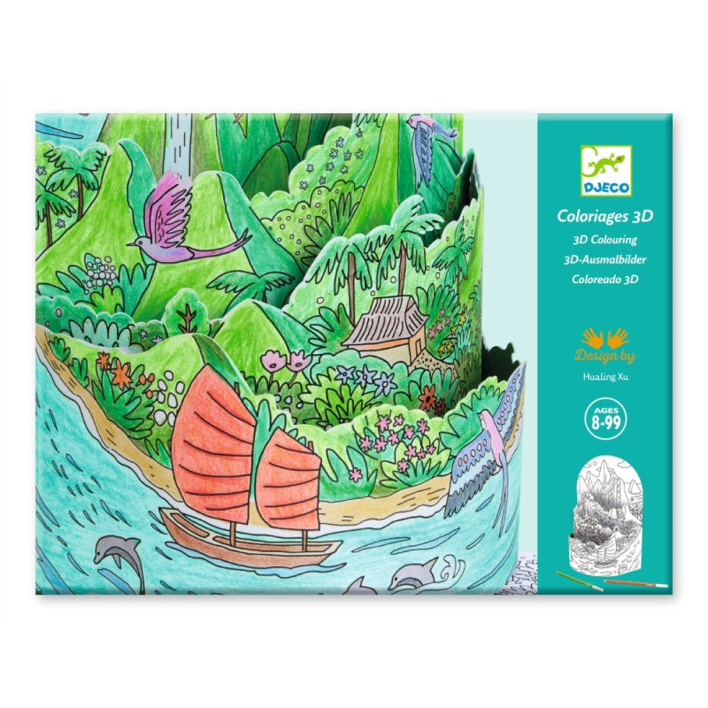 Colora 3D - In cima alla mia isola Djeco
