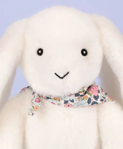 Coniglio morbido bianco 25 cm
