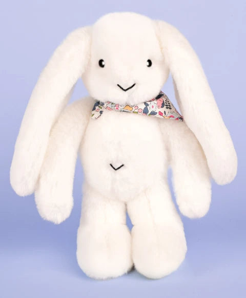 Coniglio morbido bianco 35 cm