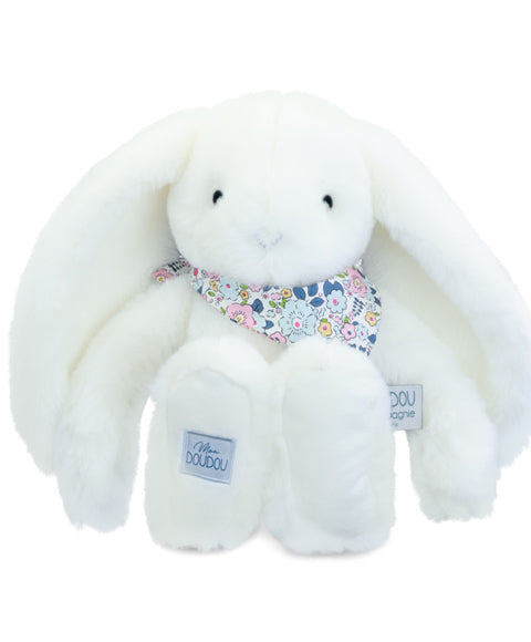 Coniglio morbido bianco 35 cm