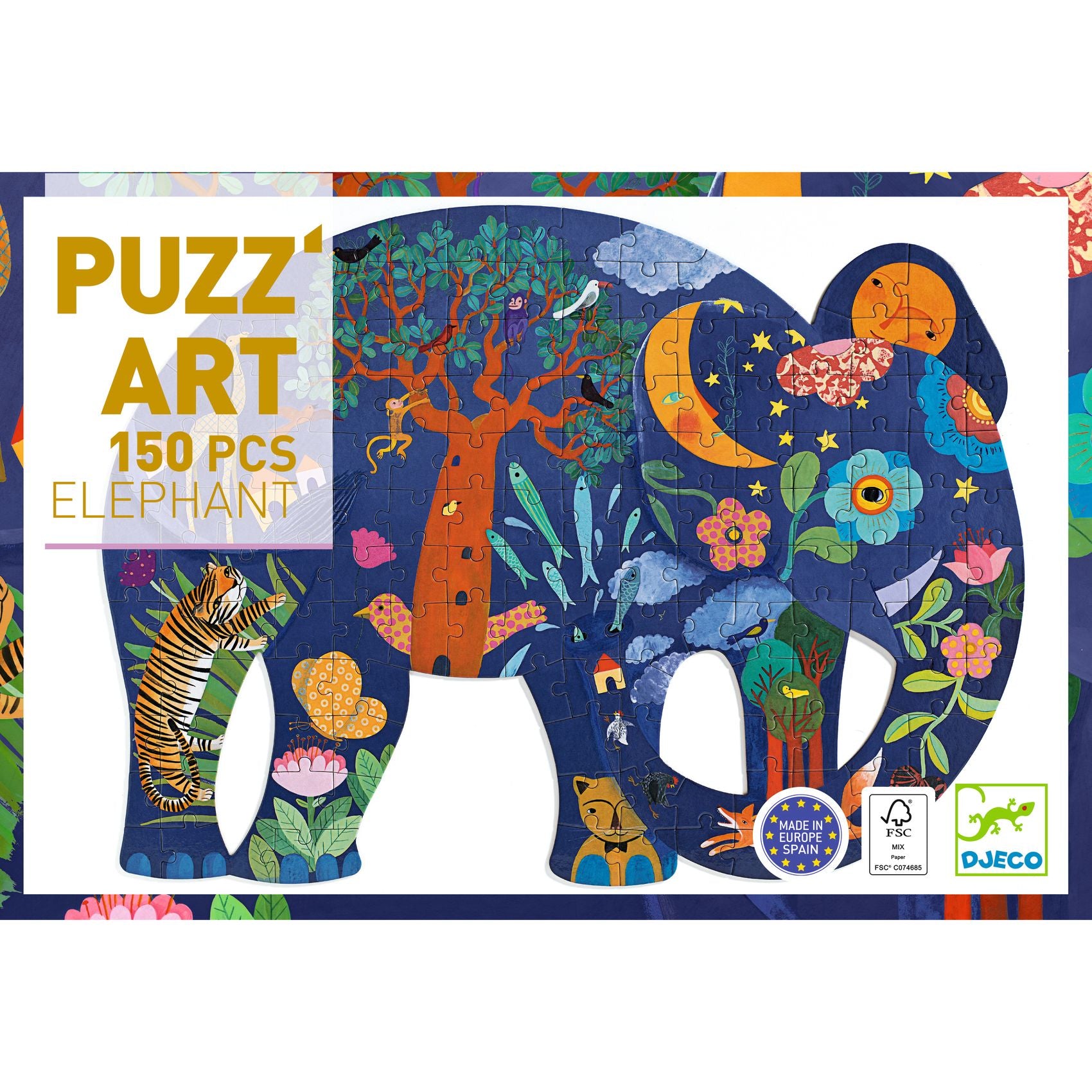 PUZZ' ART - Elefanti Djeco 150 pezzi