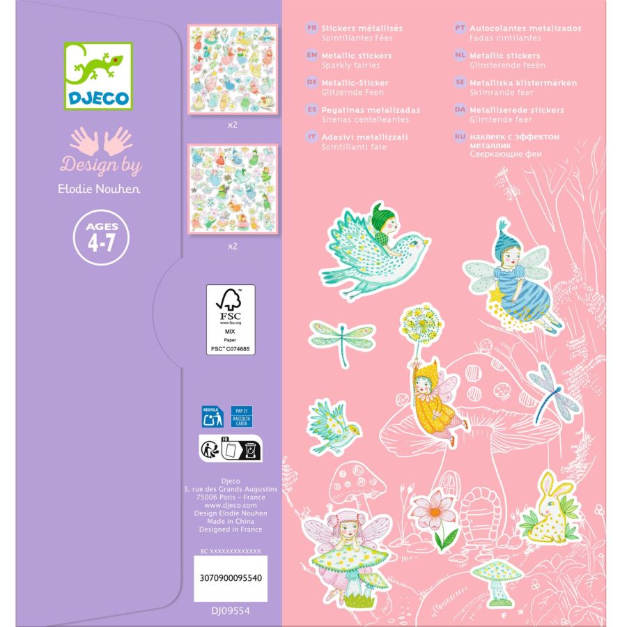 Stickers metallizzati fatine Djeco