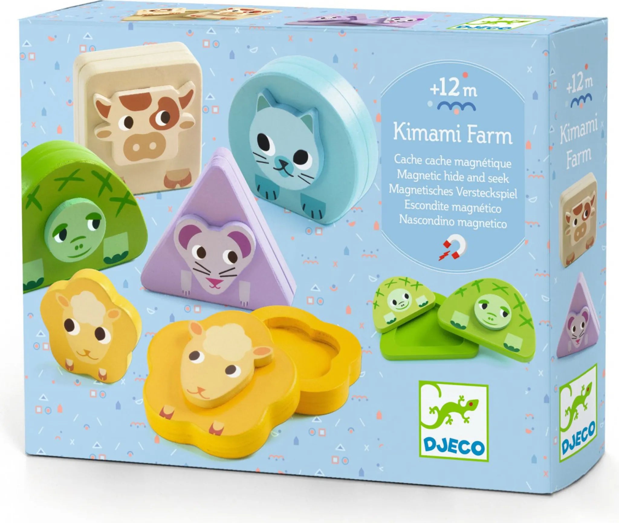 Animaletti a nascondino- gioco magnetico Djeco