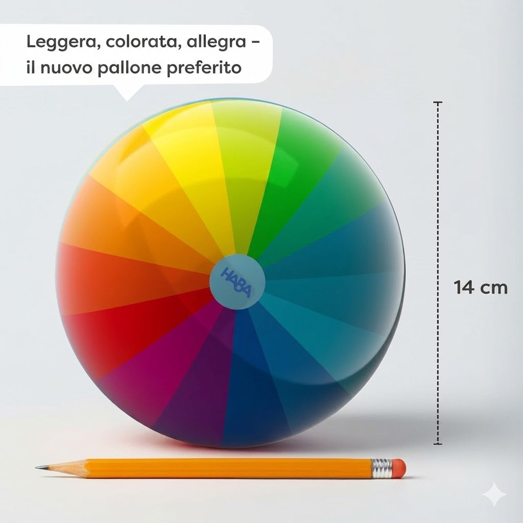 Pallone arcobaleno Haba