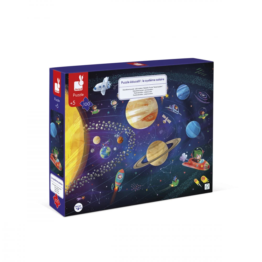 PUZZLE EDUCATIVO SISTEMA SOLARE 100 PZ JANOD  5+
