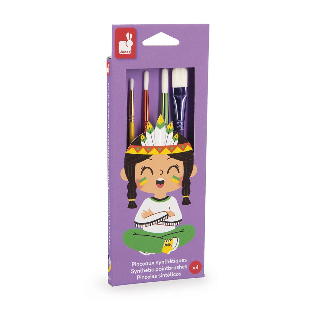 SET DI 4 PENNELLI SINTETICI JANOD