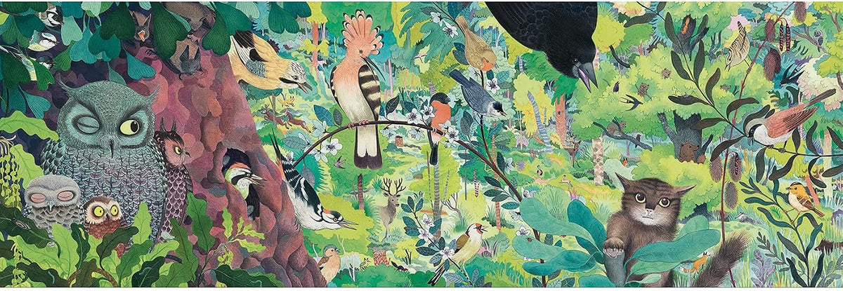 Puzzle Gallery – Gufi e uccelli, 1000 pezzi – Djeco