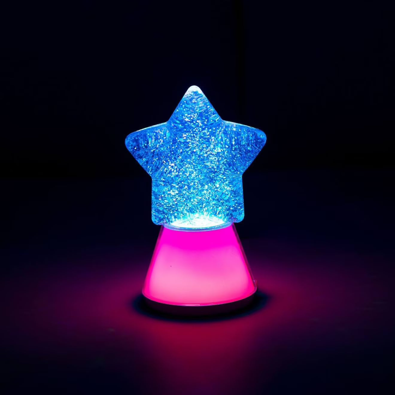 GLOWSTAR  Lampada stella con glitter